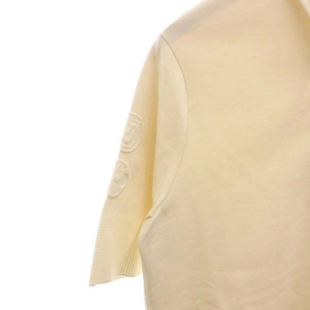 Louis Vuitton Polo Shirt Top Embossed Logo Cutout S Off White — view 4