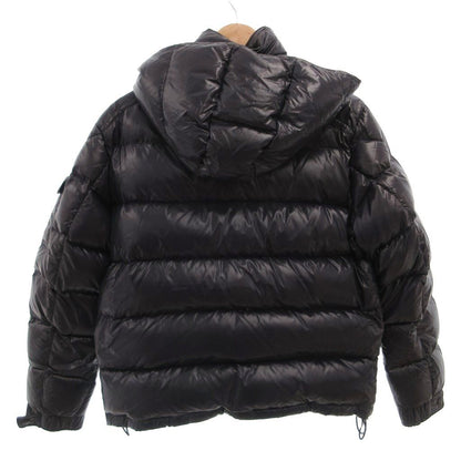Moncler Maya Down Jacket Hood Animation Tag 2 Navy — view 2