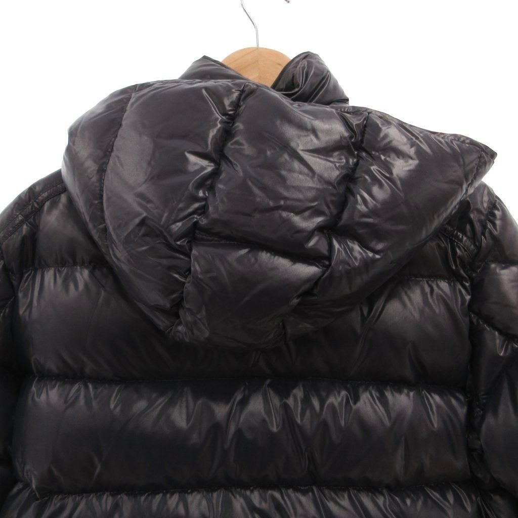 Moncler Maya Down Jacket Hood Animation Tag 2 Navy — view 4