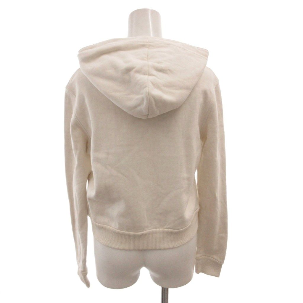 Fendi Hoodie Pullover Lining Zucca Pattern Short Length Long Sleeve XS White — view 2