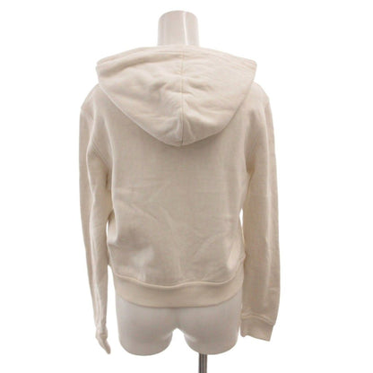Fendi Hoodie Pullover Lining Zucca Pattern Short Length Long Sleeve XS White — view 2