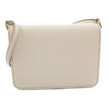 Dolce & Gabbana Mini Shoulder Bag Crossbody Logo Plate Leather White — view 2