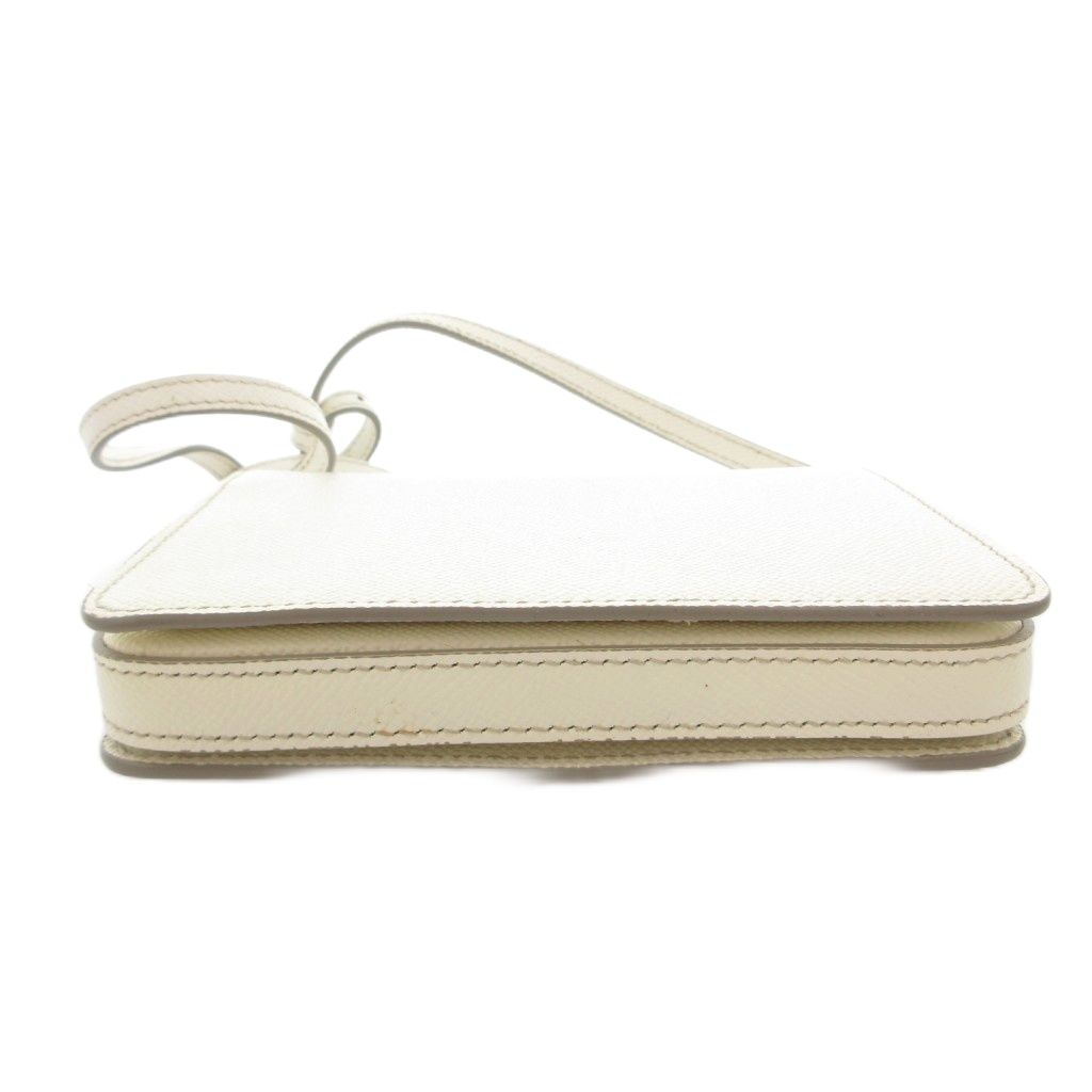 Dolce & Gabbana Mini Shoulder Bag Crossbody Logo Plate Leather White — view 4