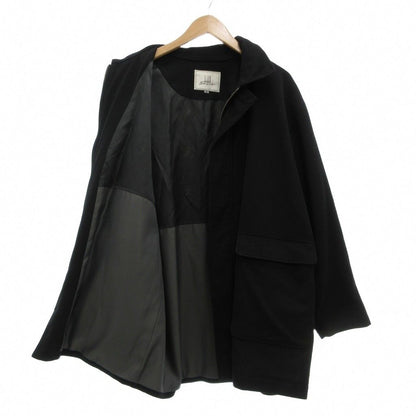 Loro Piana Dunhill Sport Soutien Collar Coat Cashmere Mid Length M Black Round — view 3
