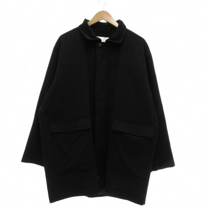 Loro Piana Dunhill Sport Soutien Collar Coat Cashmere Mid Length M Black Round