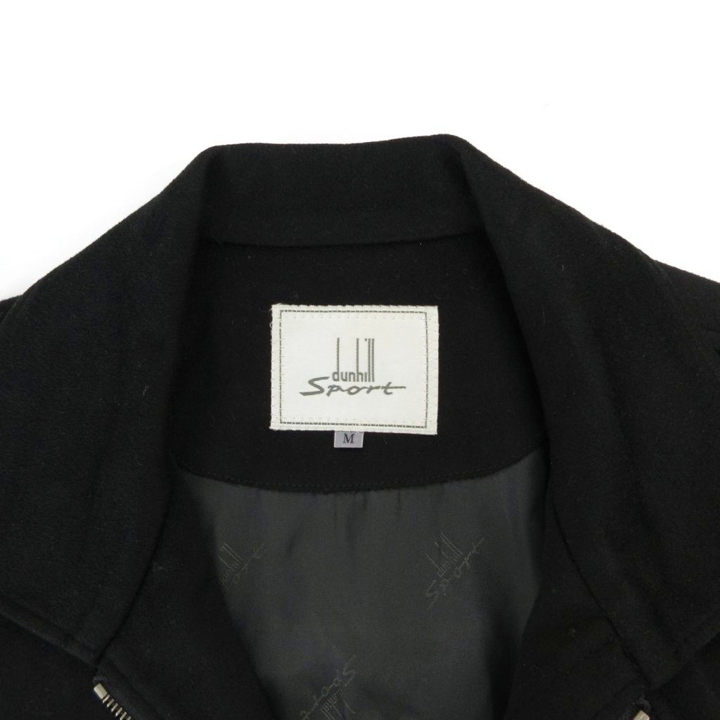 Loro Piana Dunhill Sport Soutien Collar Coat Cashmere Mid Length M Black Round — view 6