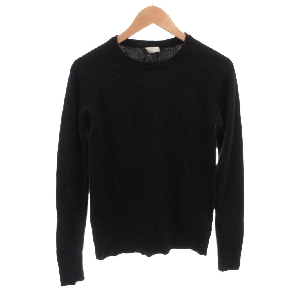 Dior Homme Knit Sweater Crew Neck Wool Long Sleeve S Black
