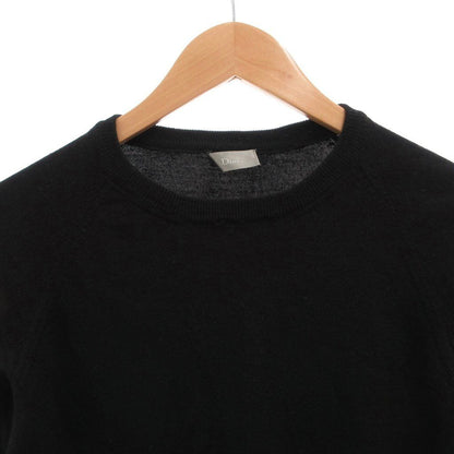 Dior Homme Knit Sweater Crew Neck Wool Long Sleeve S Black — view 4