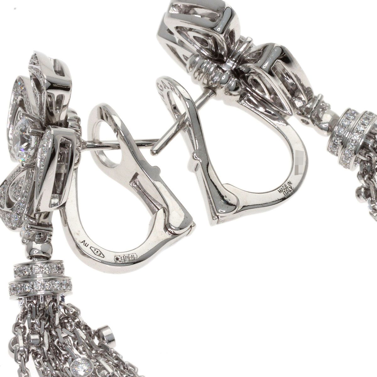 Bvlgari Fioreva Diamond Earrings 18k White Gold — view 3
