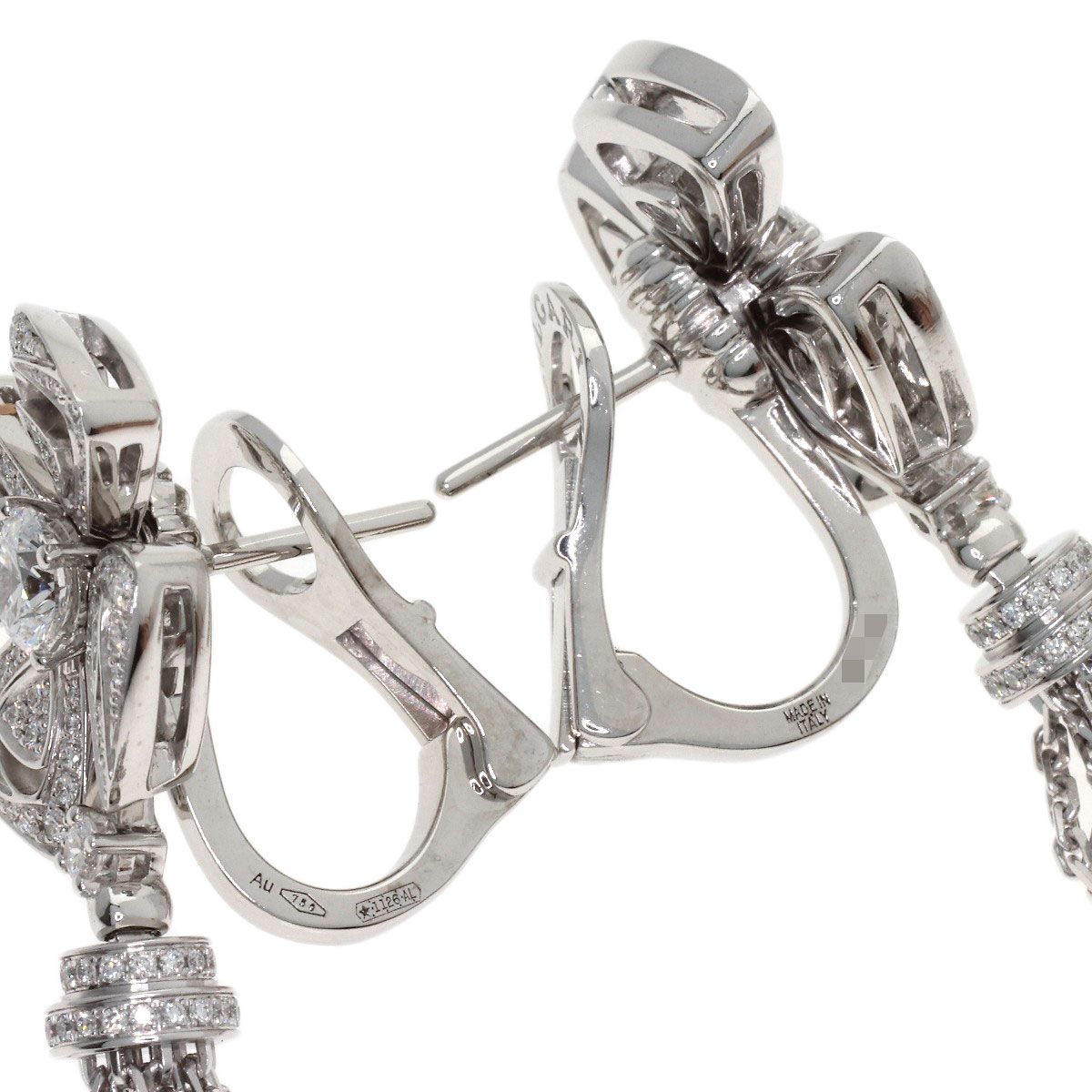 Bvlgari Fioreva Diamond Earrings 18k White Gold — view 4