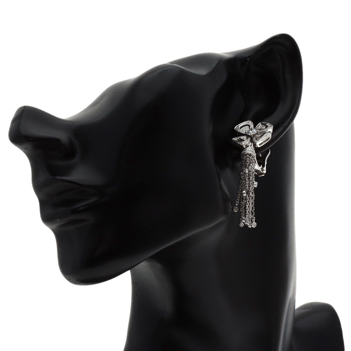 Bvlgari Fioreva Diamond Earrings 18k White Gold — view 5