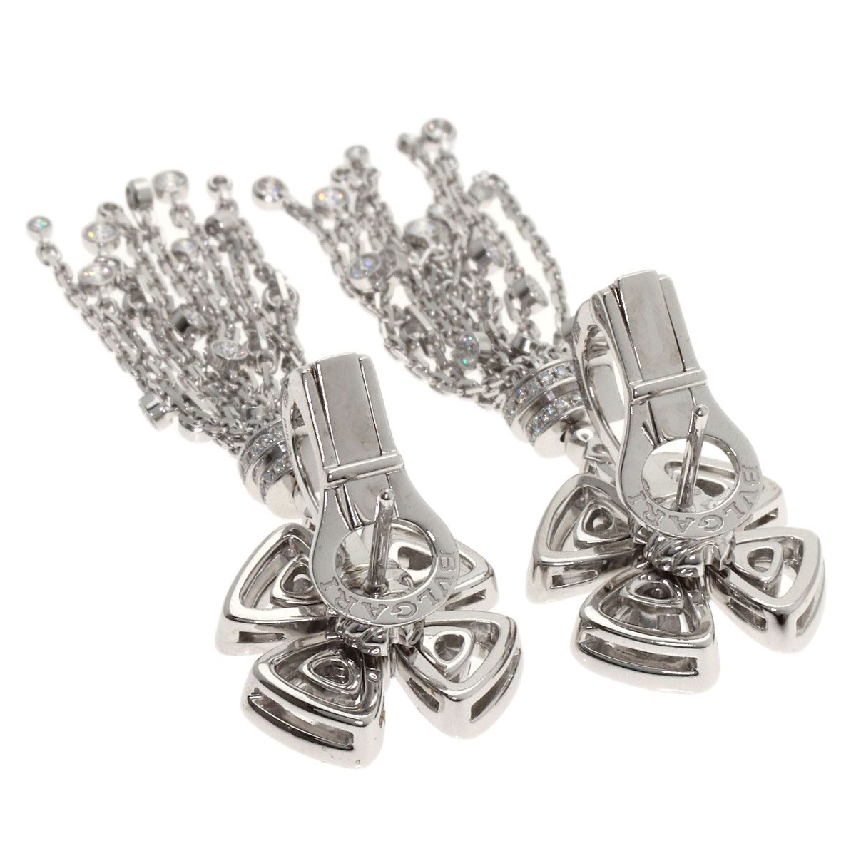 Bvlgari Fioreva Diamond Earrings 18k White Gold — view 2