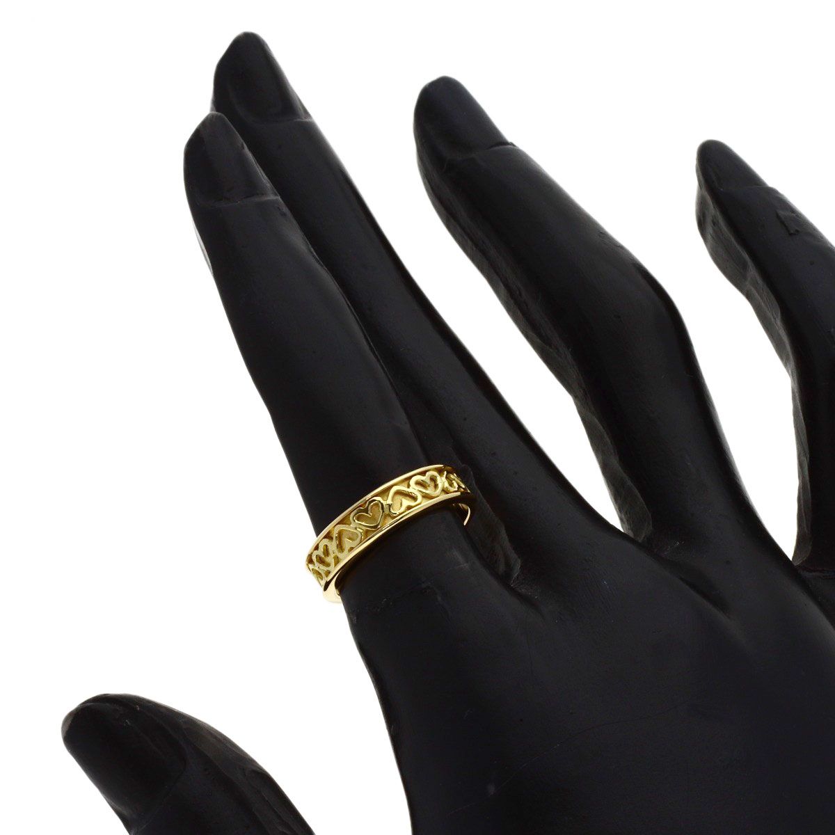 Tiffany & Co Cutout Heart Ring 18k Yellow Gold — view 5