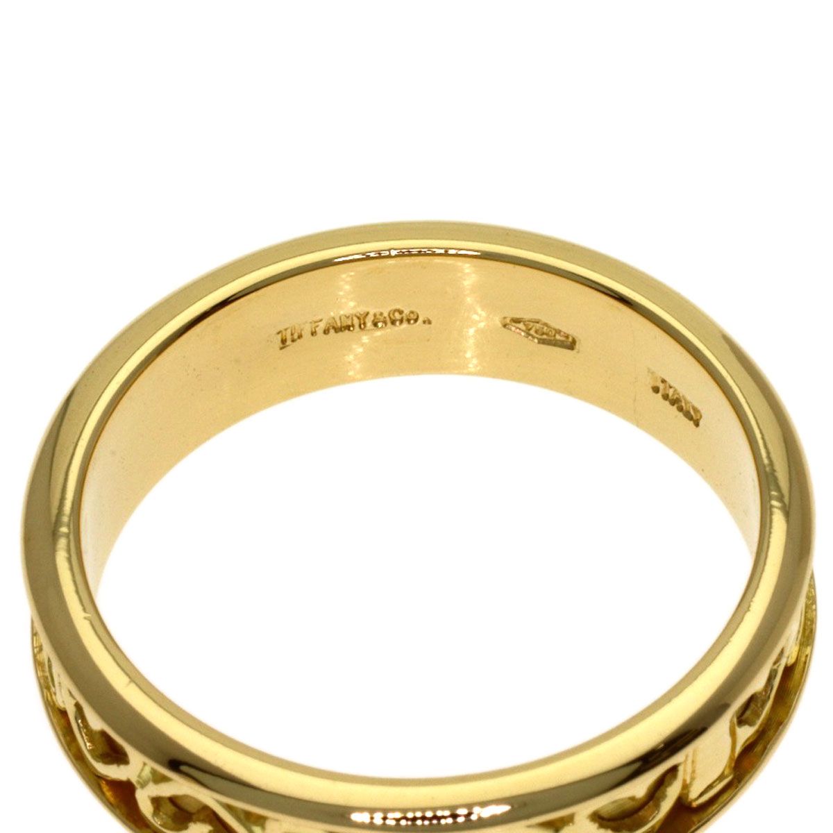 Tiffany & Co Cutout Heart Ring 18k Yellow Gold — view 8