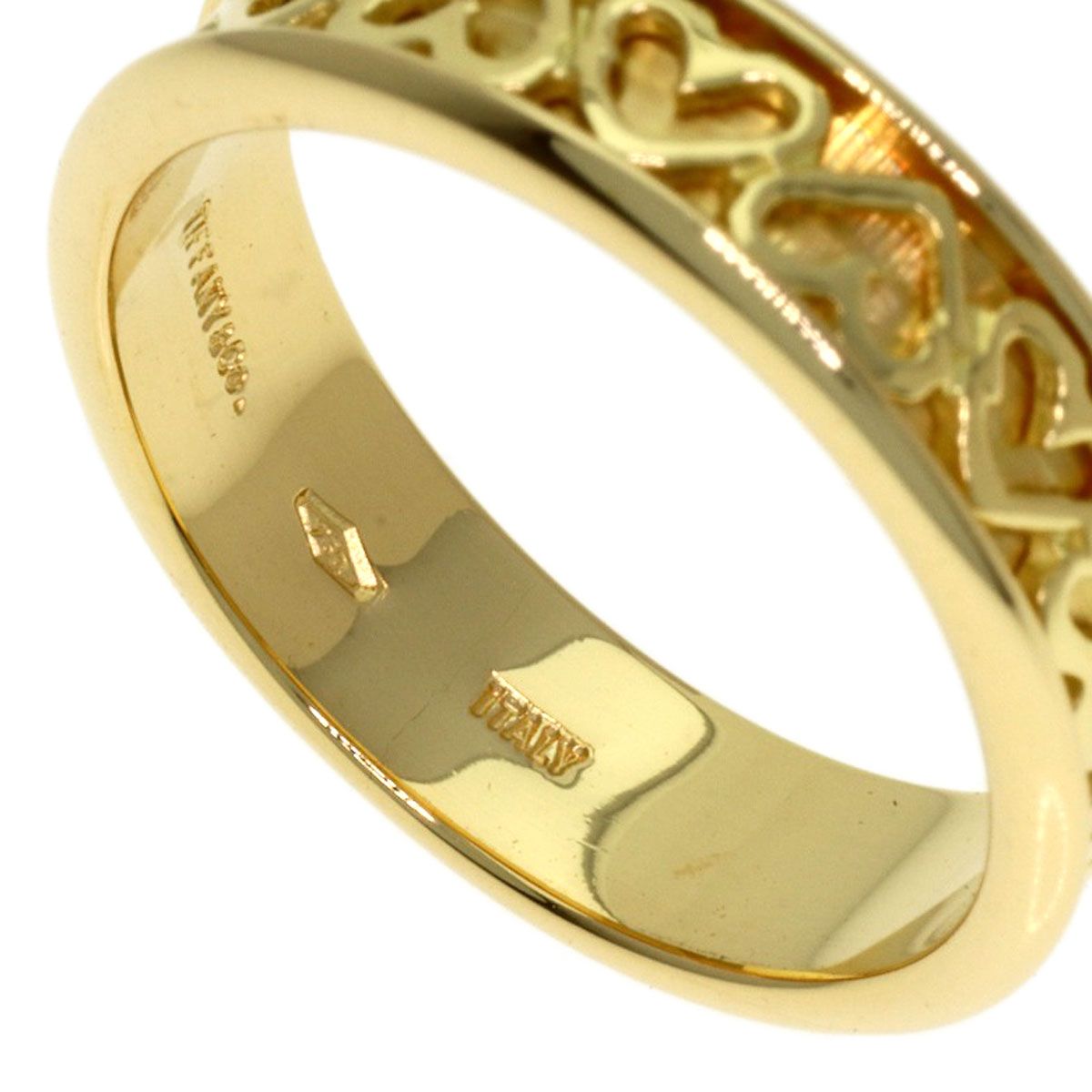 Tiffany & Co Cutout Heart Ring 18k Yellow Gold — view 6