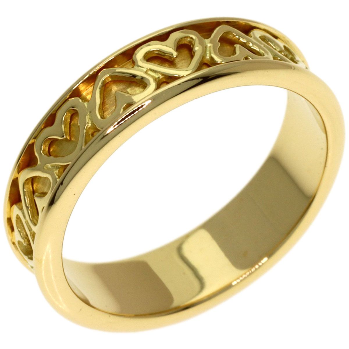 Tiffany & Co Cutout Heart Ring 18k Yellow Gold — view 2