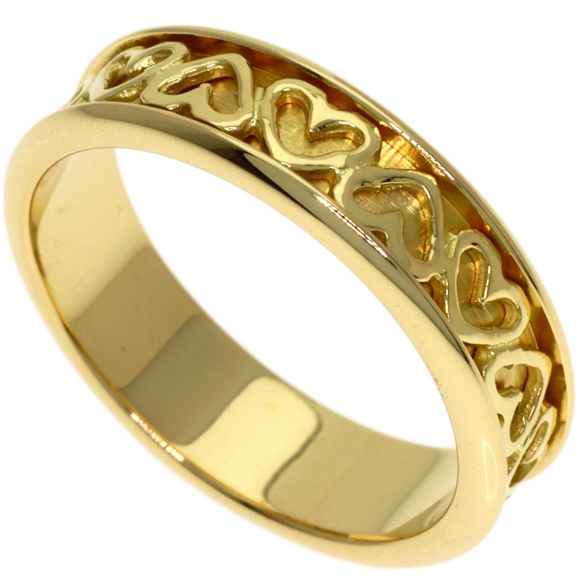 Tiffany & Co Cutout Heart Ring 18k Yellow Gold