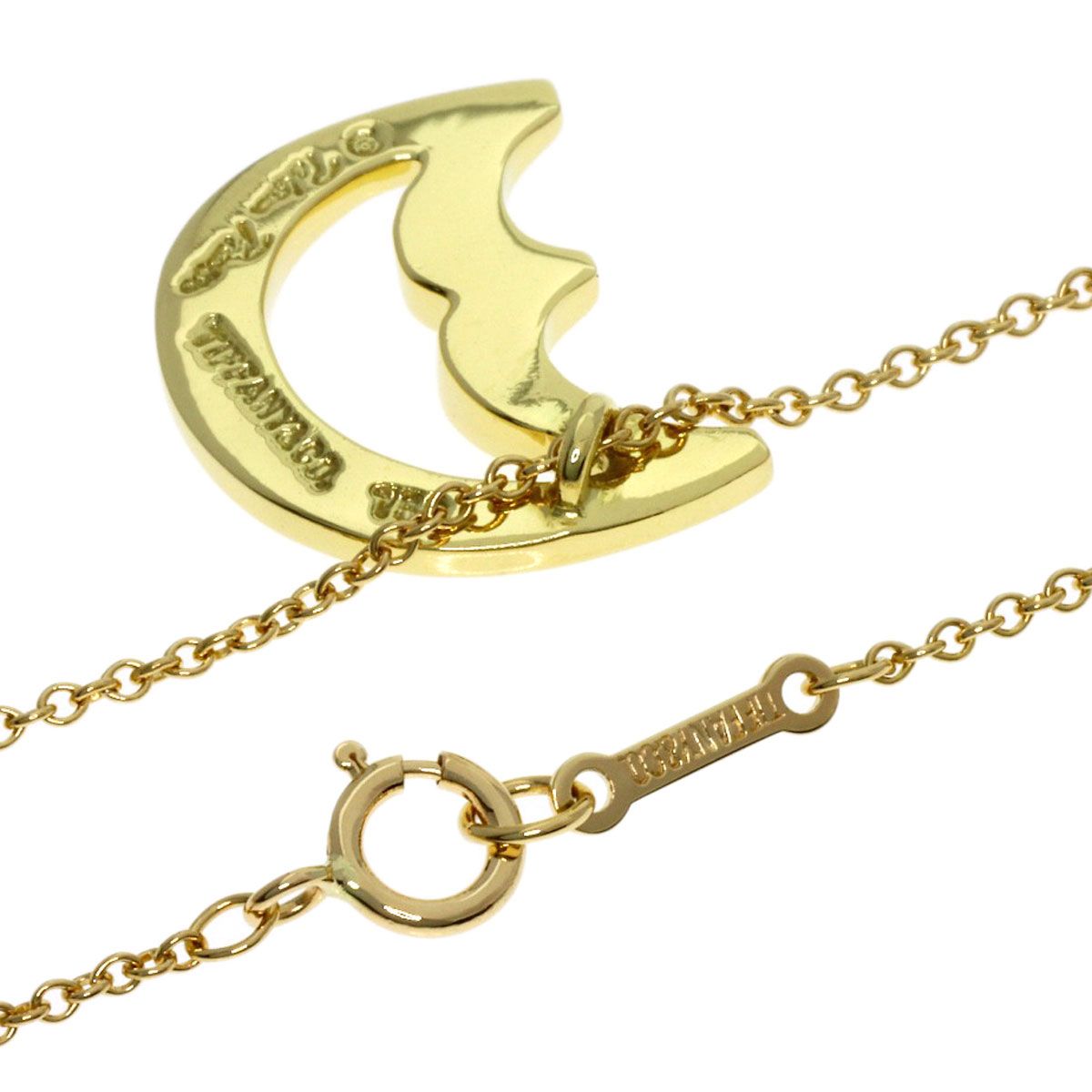 Tiffany & Co Cles Saint Moon Necklace 18k Yellow Gold — view 2