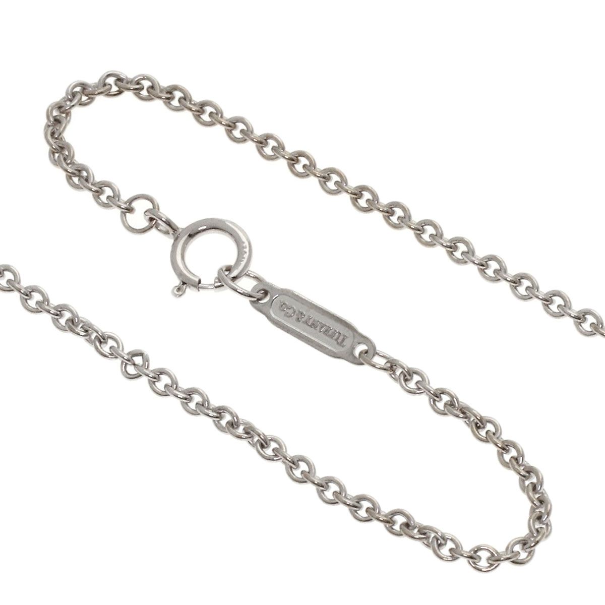 Tiffany & Co Atlas Open Medallion Necklace 18k White Gold — view 3