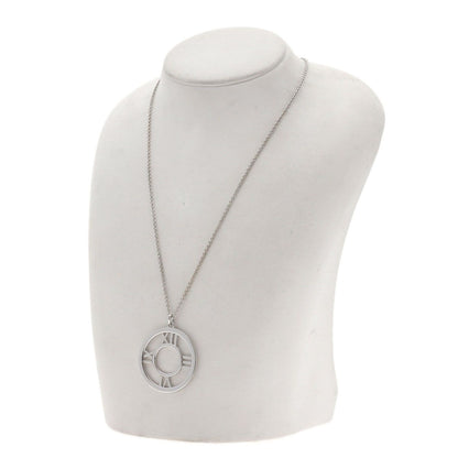 Tiffany & Co Atlas Open Medallion Necklace 18k White Gold — view 5