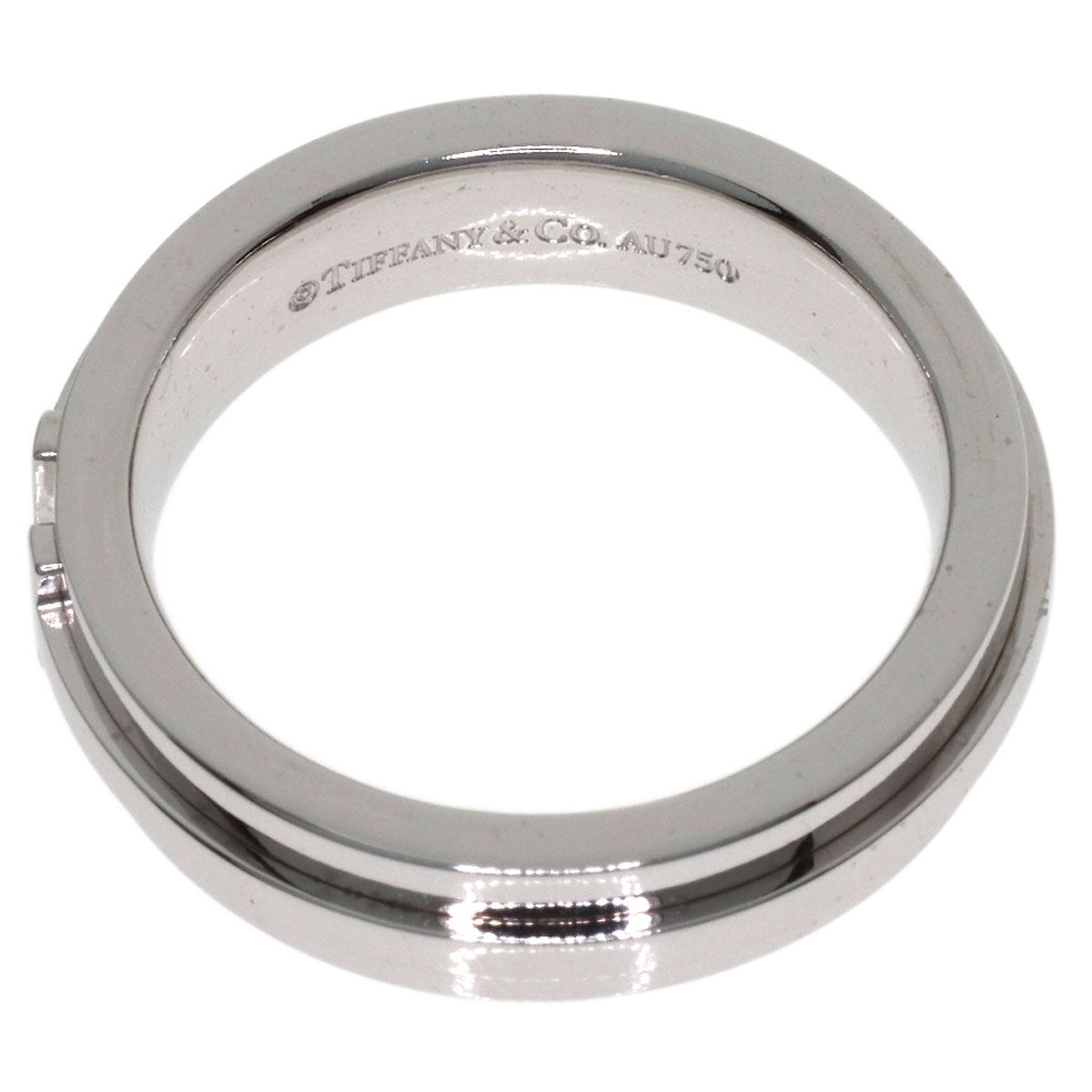 Tiffany & Co T Narrow Ring 18k White Gold — view 4