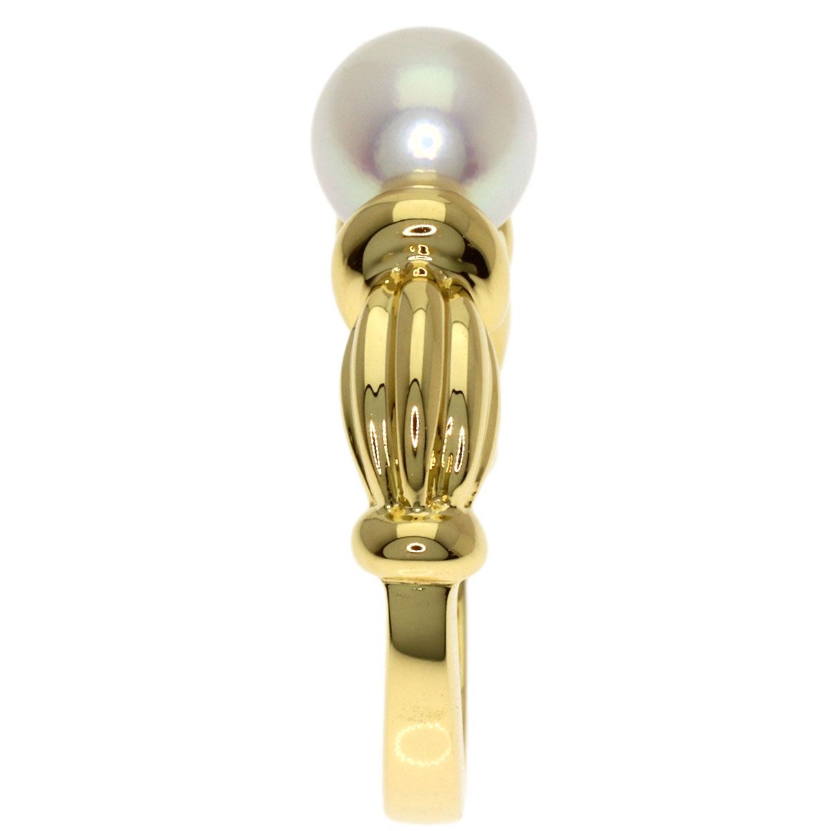 Tiffany & Co Pearl Signature Ring 18k Yellow Gold — view 3
