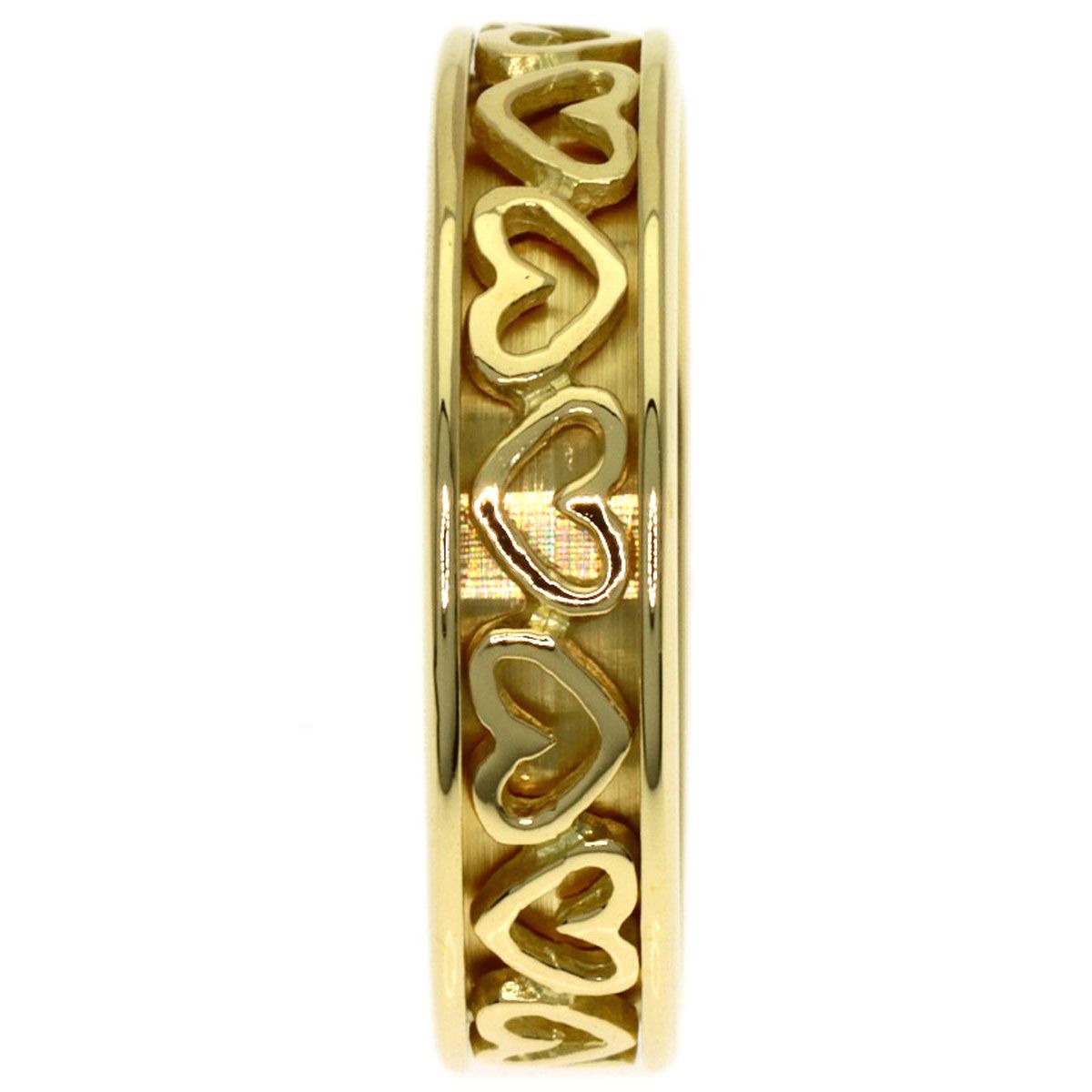 Tiffany & Co Cutout Heart Ring 18k Yellow Gold — view 3