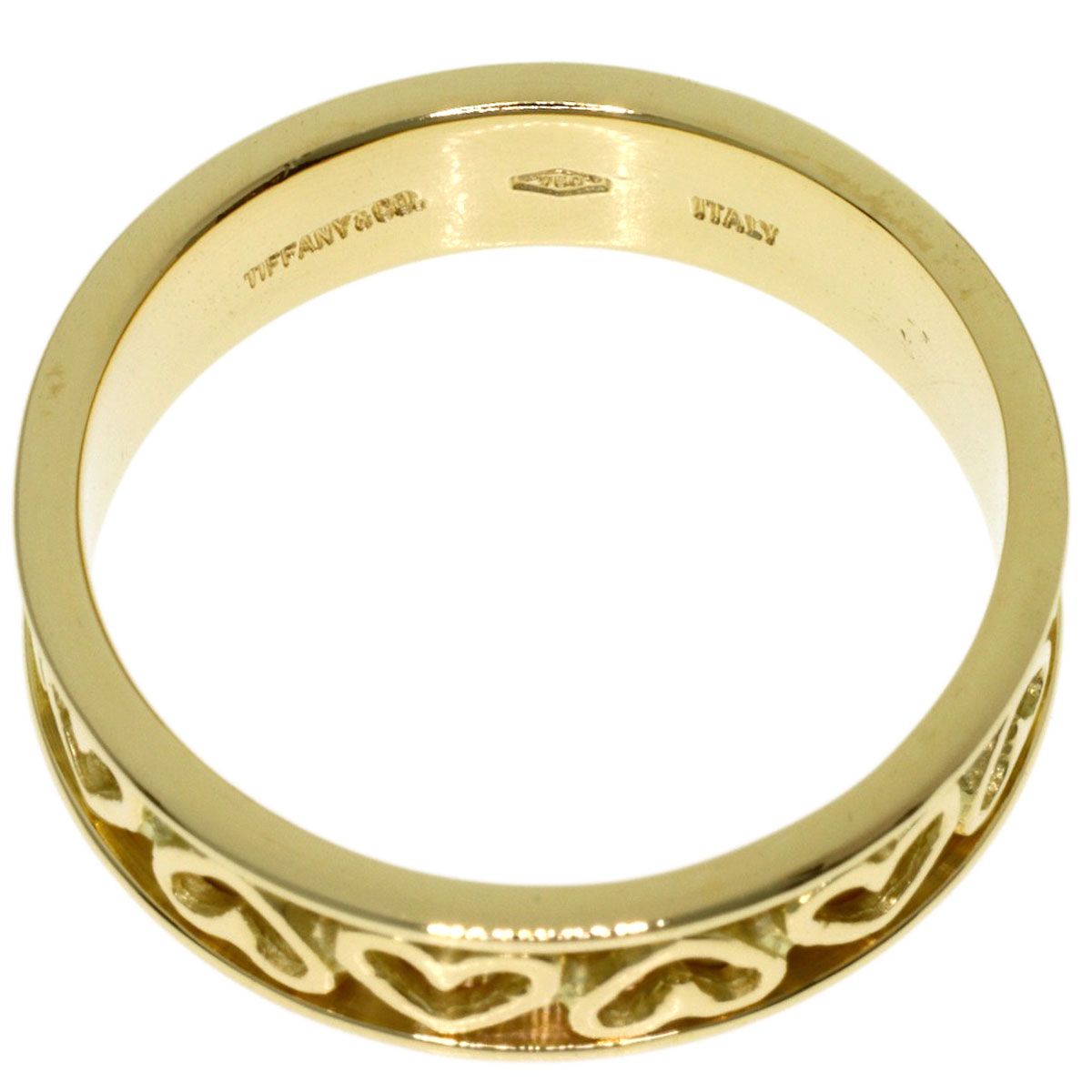 Tiffany & Co Cutout Heart Ring 18k Yellow Gold — view 4