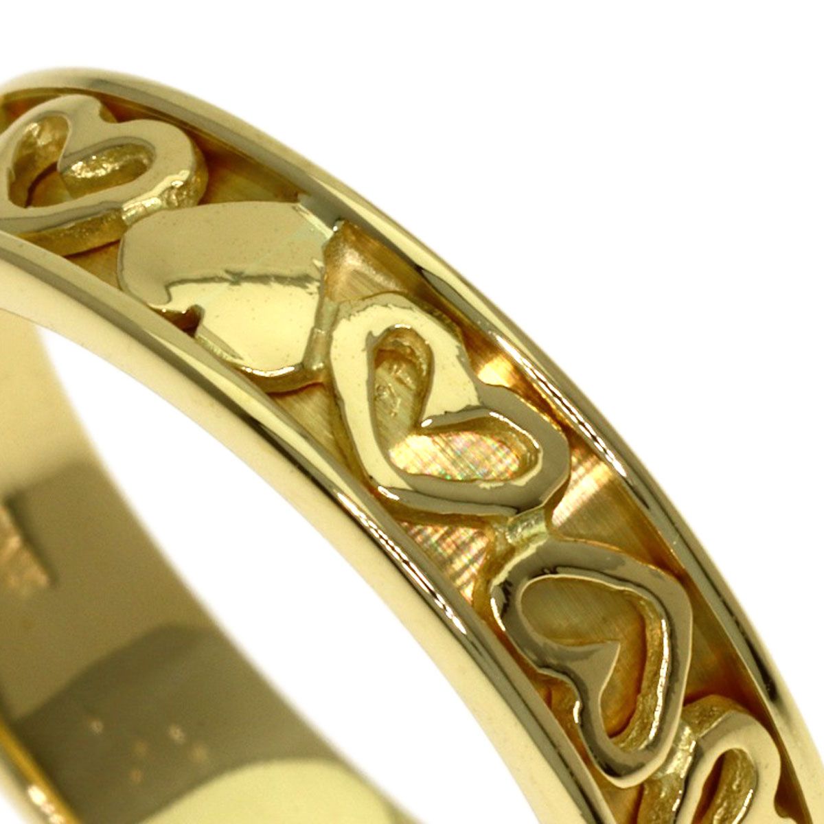 Tiffany & Co Cutout Heart Ring 18k Yellow Gold — view 6
