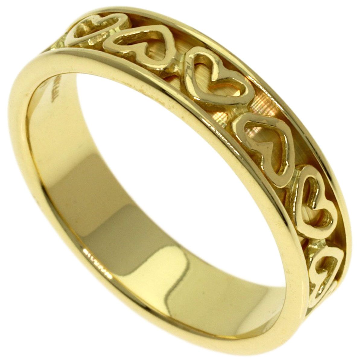 Tiffany & Co Cutout Heart Ring 18k Yellow Gold
