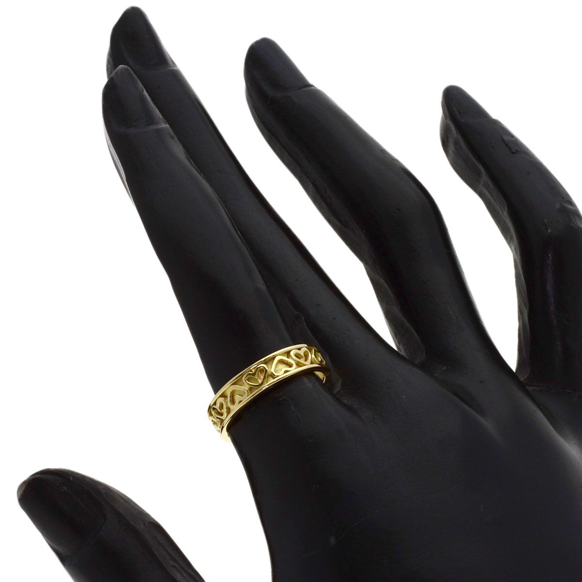 Tiffany & Co Cutout Heart Ring 18k Yellow Gold — view 5