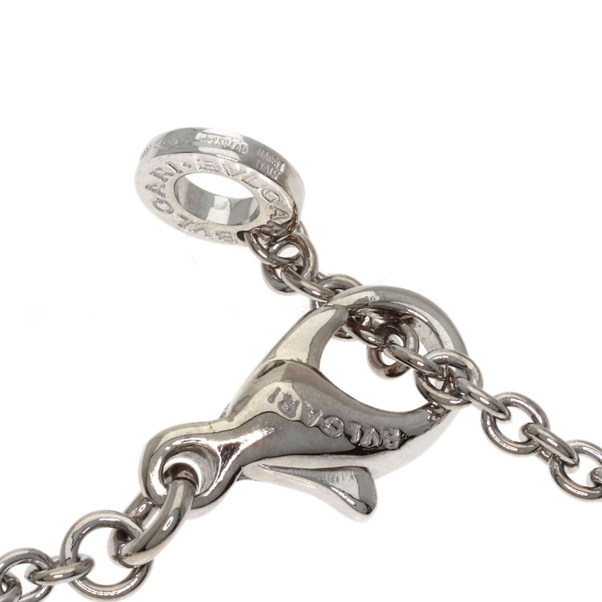 Bvlgari Astra le Cerchi Necklace 18k White Gold Ceramic — view 5
