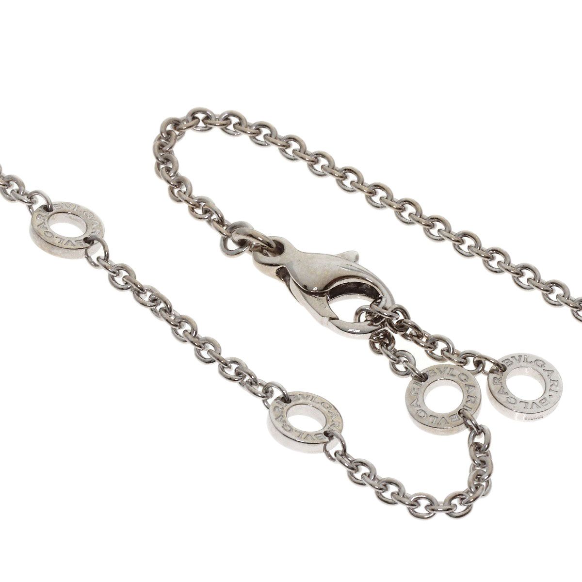 Bvlgari Astra le Cerchi Necklace 18k White Gold Ceramic — view 3