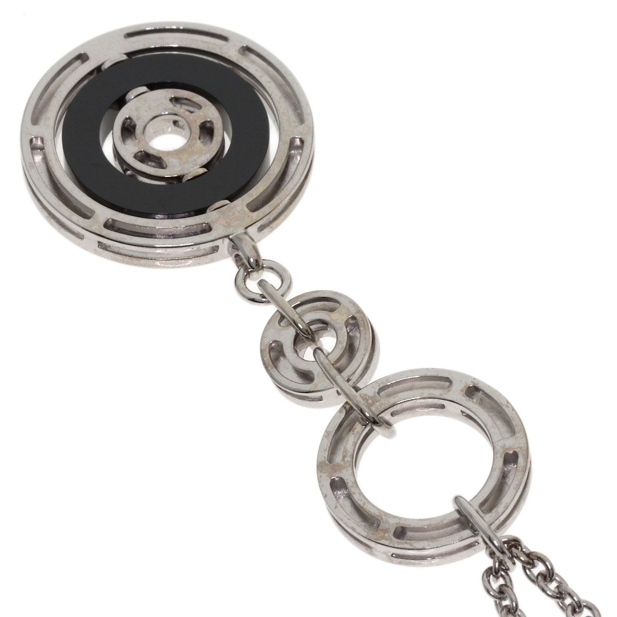 Bvlgari Astra le Cerchi Necklace 18k White Gold Ceramic — view 2