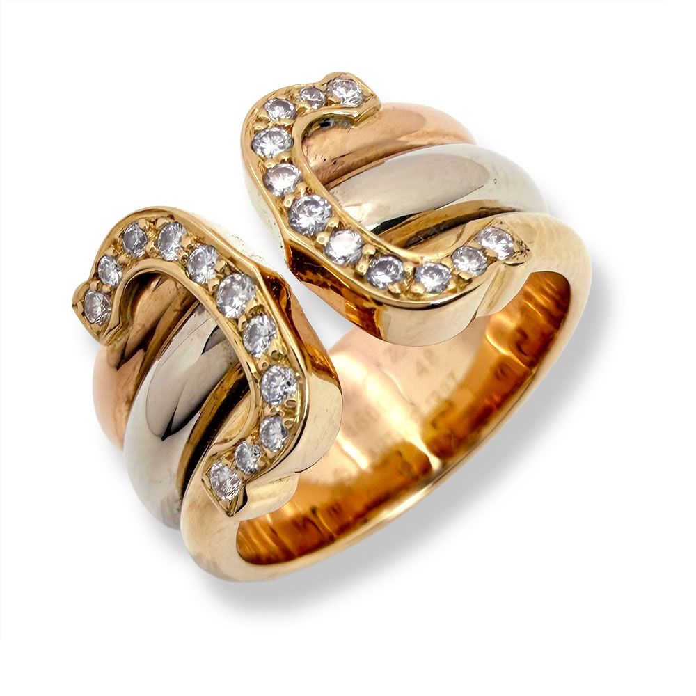 Cartier 2C Diamond Ring — view 2