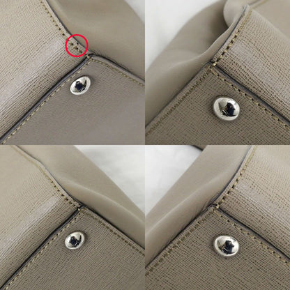 Fendi Bag Toujour Beige Silver Leather Shoulder — view 5