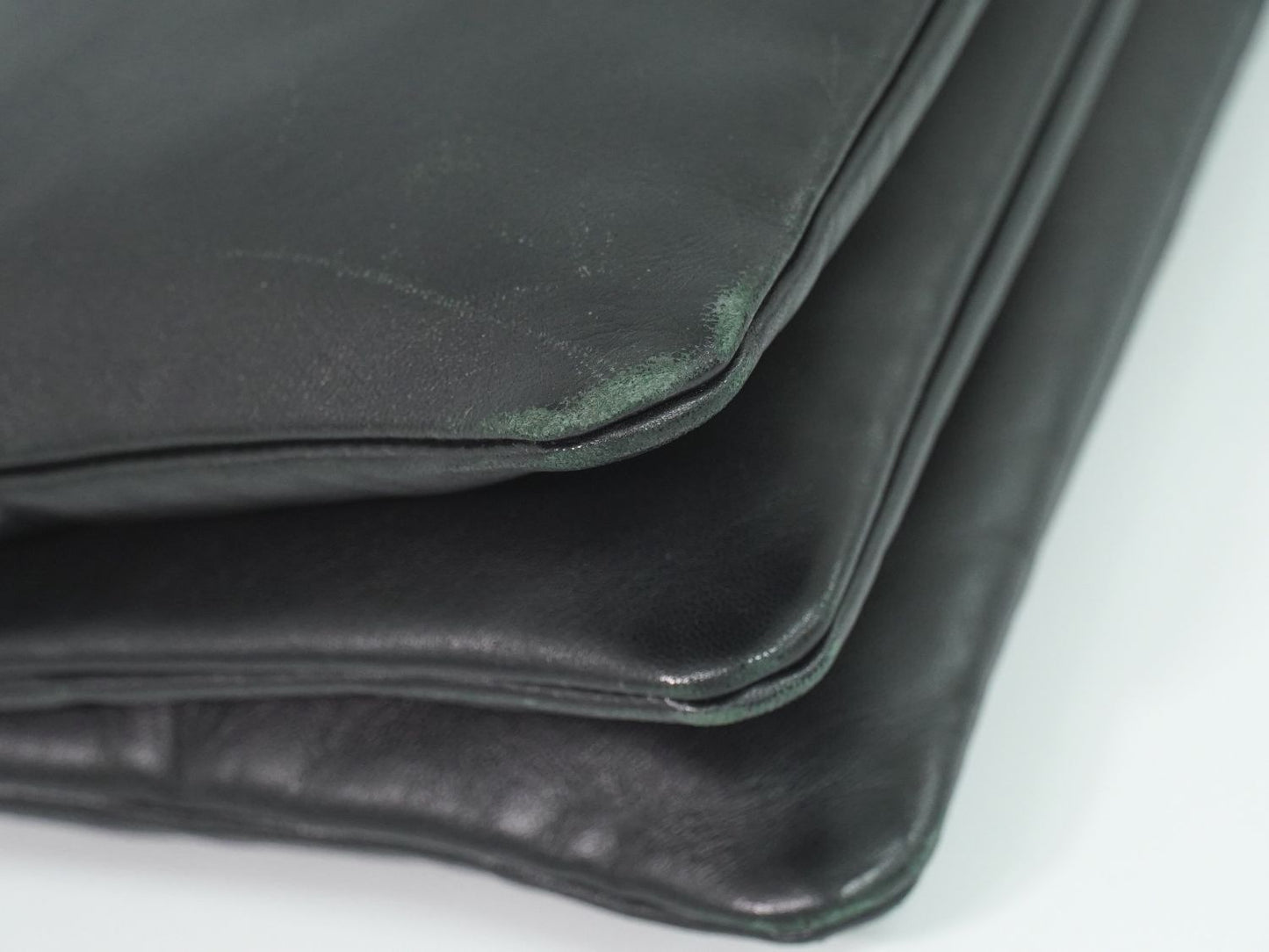 Celine Trio Large Shoulder Bag Pochette Leather Black — view 7