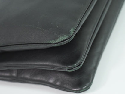 Celine Trio Large Shoulder Bag Pochette Leather Black — view 7