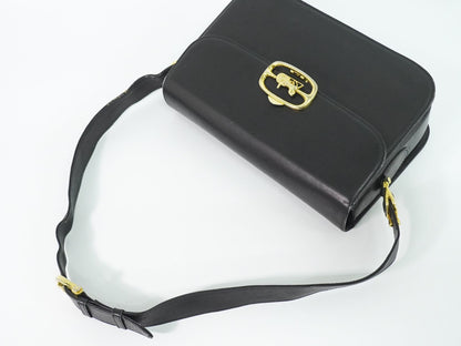 Celine Carriage Shoulder Bag Leather Black — view 4