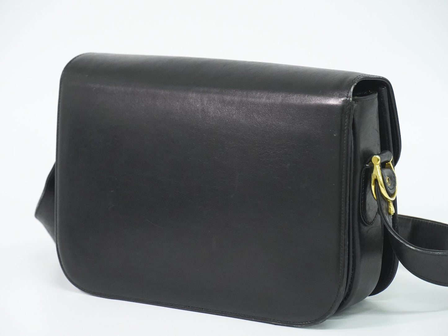 Celine Carriage Shoulder Bag Leather Black — view 2