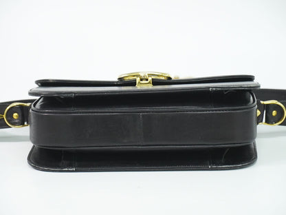 Celine Carriage Shoulder Bag Leather Black — view 3