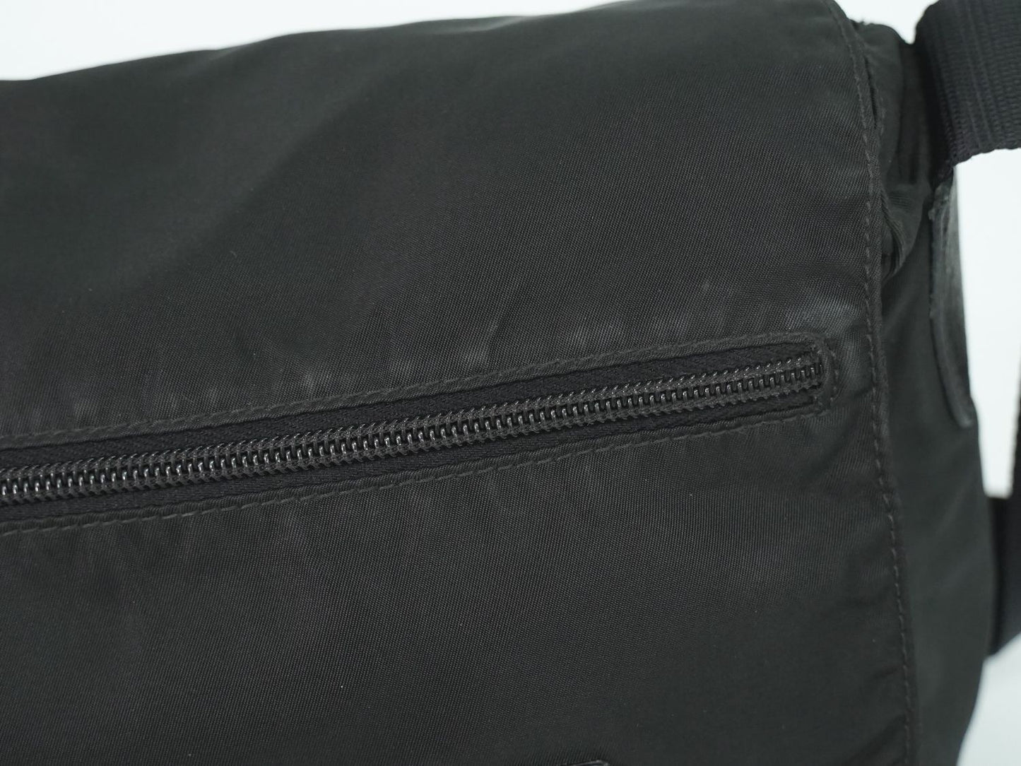 Prada Nylon Shoulder Bag Pochette Black — view 7