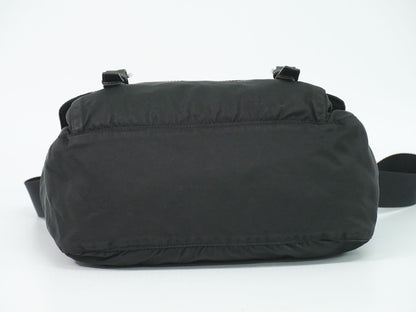Prada Nylon Shoulder Bag Pochette Black — view 3