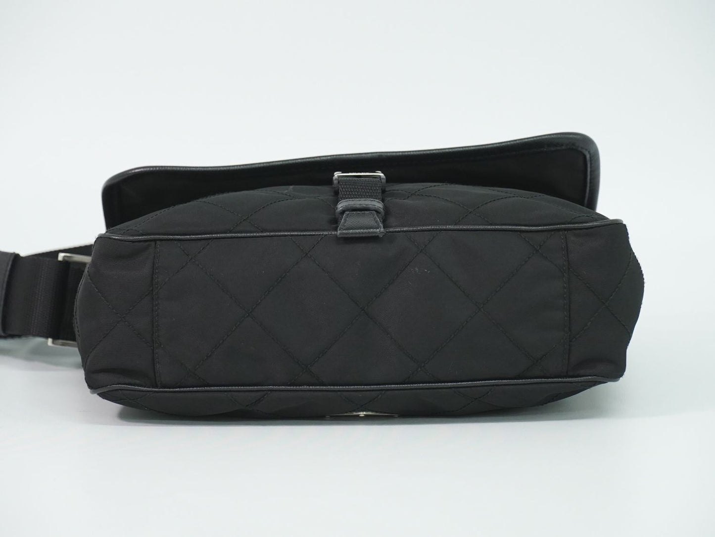 Prada Nylon Shoulder Bag Pochette Black — view 3