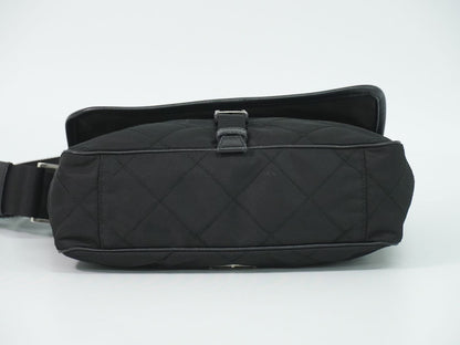 Prada Nylon Shoulder Bag Pochette Black — view 3