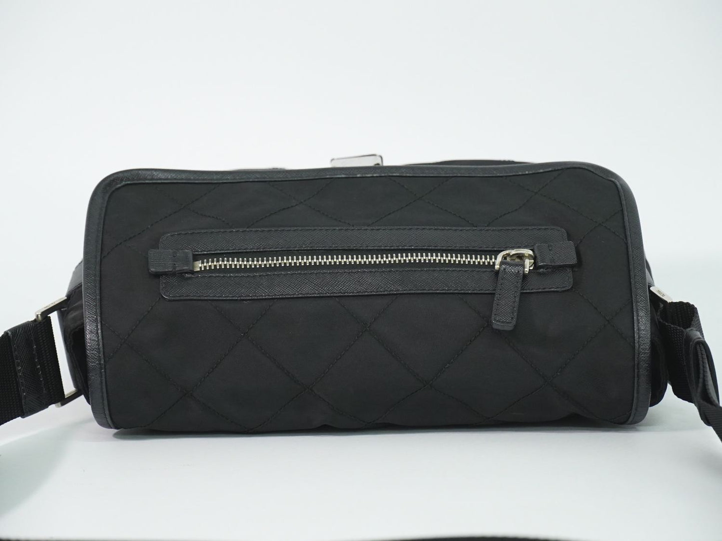 Prada Nylon Shoulder Bag Pochette Black — view 5