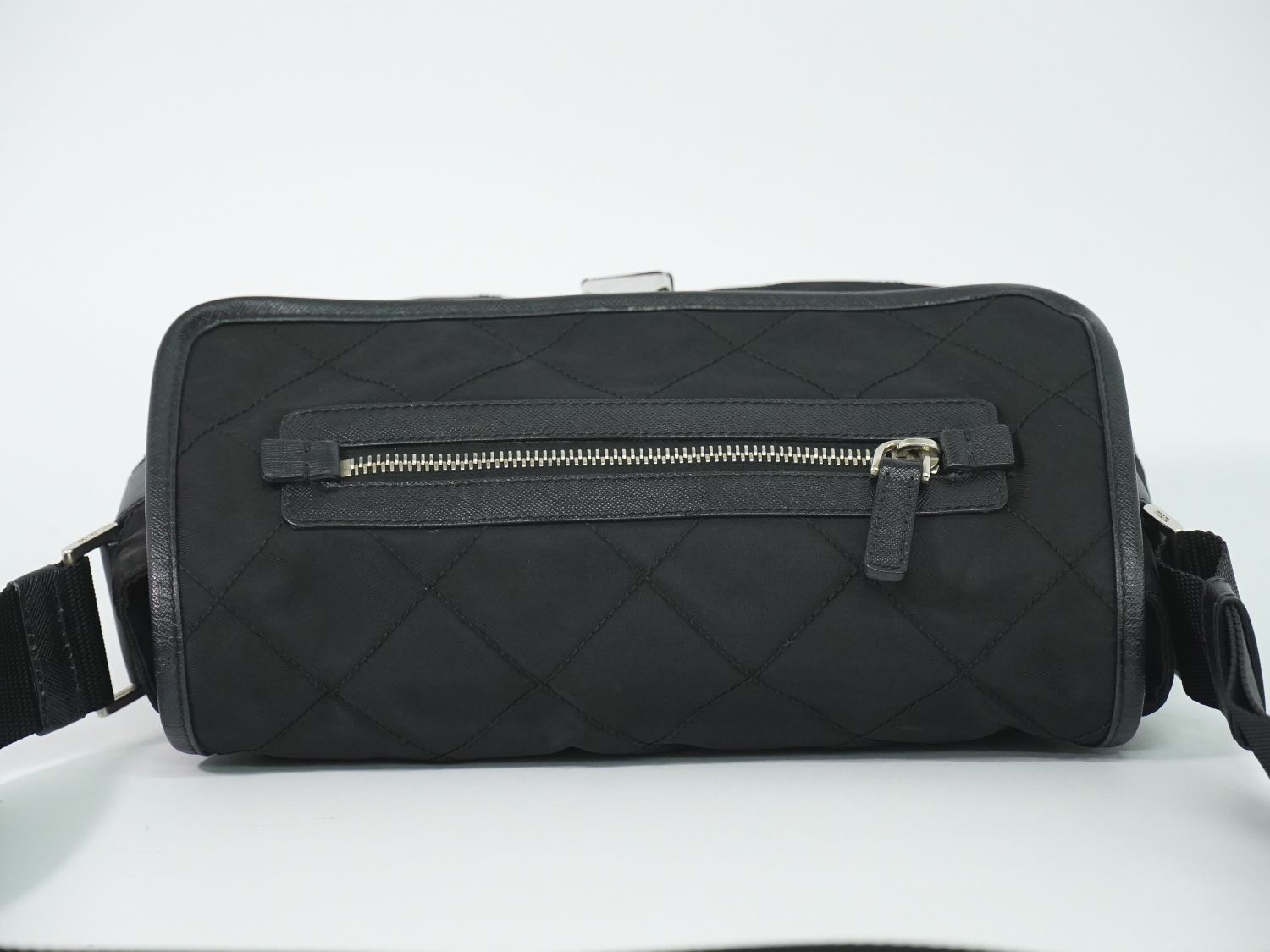 Prada Nylon Shoulder Bag Pochette Black — view 5