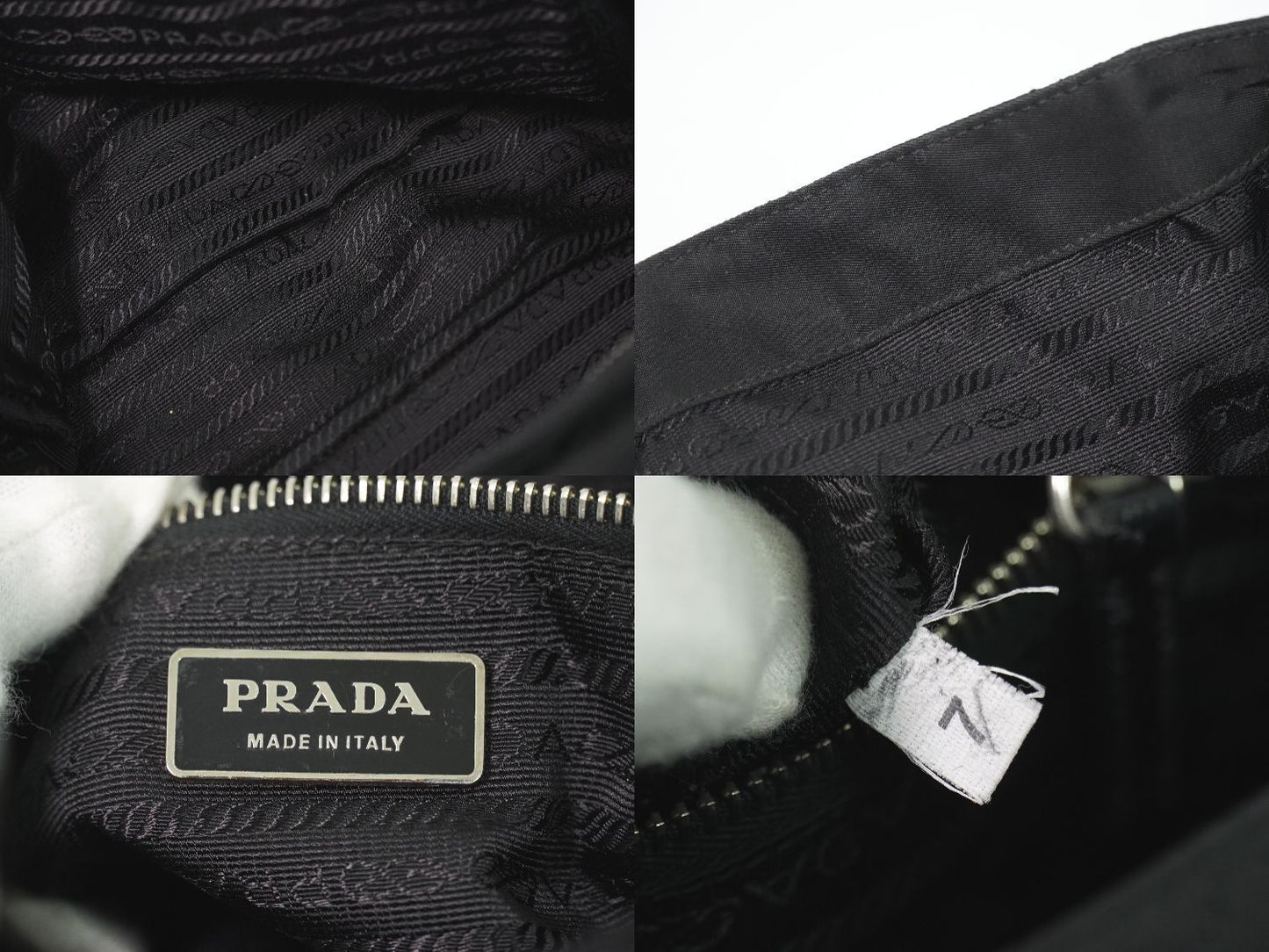 Prada Nylon Shoulder Bag Pochette Black — view 9