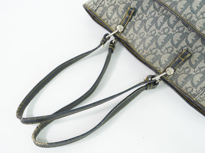 Dior Trotter Shoulder Bag Tote Canvas Navy — view 4