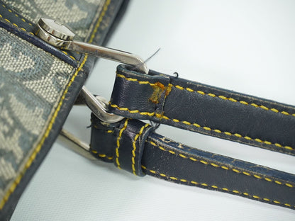 Dior Trotter Shoulder Bag Tote Canvas Navy — view 6